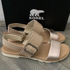 SOREL Ella III Slingback Sandals, size 9